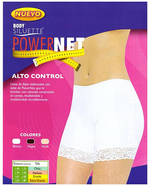 Panty Faja Boxer Eleva Gluteos Body Siluette Power Net 6002