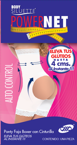 Power-Net  Faja Con Cinturilla y Orificio Eleva Gluteos Mod. 6003