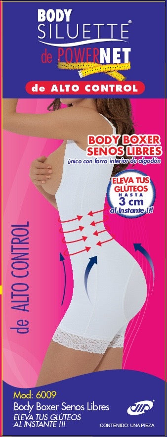 Body Boxer Senos Libres Firmeza Total Mod. 6009 – Fajas Body Siluette -  México